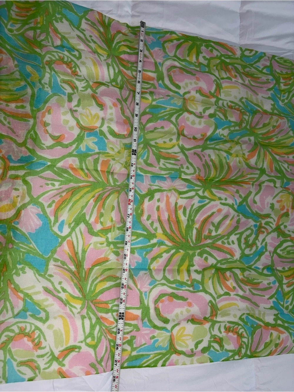 Lilly Pulitzer Murfee scarf Elephant Ears large 72x 27 pink green blue orange